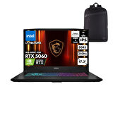 MSI KATANA 17 HX i7-14650HX 64-GBDDR5 2 TBSSD RTX5060 (8GB-GDDR7-115W) 17.3" 2K QHD 240Hz IPS Freedos + HMF Sırt Çantası B14WFK-257XTRHMF8