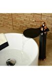 Banyo Çanak Lavabo Bataryası Siyah/rose Şelale Yeni Model