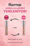 Flormar Besleyici Dudak Parlatıcısı - Dewy Lip Glaze - 002 Light Beige-8682536068031