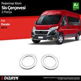 S-Dizayn Fiat Ducato Krom Sis Farı Çerçevesi 2 Prç 2014 Üzeri