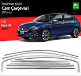 S-Dizayn Fiat Egea HB Krom Cam Çerçevesi 8 Prç. 2015 Üzeri