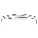 S-Dizayn Fiat Egea HB Krom Cam Üst Çıtası 4 Prç. 2015 Üzeri (Mat Krom) A+ Kalite