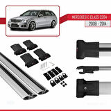 Mercedes C Class 3 (S204) 2008-2014 Arası ile Uyumlu FLY Model Ara Atkı Tavan Barı Gri 2 Adet