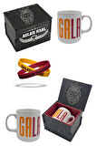 Galatasaray Kupa Gs Orijinal Lisanslı Mug Bileklik Set, Özel Ahşap Kutulu