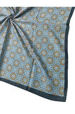Ebruli Pamuklu Etnik Desenli Soft Eşarp – 90x90 cm