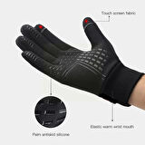 Motosiklet Eldiveni Dokunmatik Uyumlu Su Itici Softshel Kumaş Soğuk Geçirmez Motorcu Eldiveni NX-5