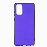 Samsung Galaxy Note 20 Kılıf Esnek Yapılı İnce Slim Silikon Kapak RYC/Premier