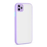 iPhone 11 Pro Max Kenarları Renkli Arkası Buğulu Şık Hux Silikon Kılıf