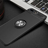 iPhone 7 Plus Ultra Koruma Sağlayan Stant Özellikli Yüzüklü Ravel Silikon Kılıf