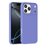 iPhone 17 Pro Kılıf İçi Telefonu Çizmeyen Kadife Kaplı Dışı Soft Yapılı Esnek Lansman Kapak RYC/Mara