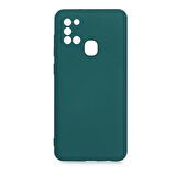 Samsung Galaxy A21S İçi Kadife Dolgulu Şık Candy Lansman Silikon Kılıf