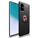 Samsung Galaxy A71  Kılıf Yüzüklü Sağlam Esnek Ringo Silikon Kapak