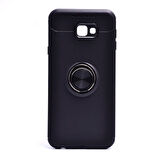 Samsung Galaxy J4 Plus Ultra Koruma Sağlayan Stant Özellikli Yüzüklü Ravel Silikon Kılıf