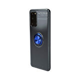 Samsung Galaxy S20 Ultra Koruma Sağlayan Stant Özellikli Yüzüklü Ravel Silikon Kılıf