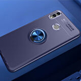 Honor 8C Ultra Koruma Sağlayan Stant Özellikli Yüzüklü Ravel Silikon Kılıf