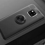 Huawei Mate 20 Pro  Kılıf Yüzüklü Sağlam Esnek Ringo Silikon Kapak