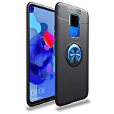 Huawei Mate 30 Lite  Kılıf Yüzüklü Sağlam Esnek Ringo Silikon Kapak
