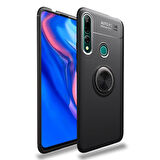 Huawei Y9 Prime 2019  Kılıf Yüzüklü Sağlam Esnek Ringo Silikon Kapak