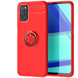 Oppo Reno A52  Kılıf Yüzüklü Sağlam Esnek Ringo Silikon Kapak