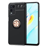 Oppo A54 4G  Kılıf Yüzüklü Sağlam Esnek Ringo Silikon Kapak
