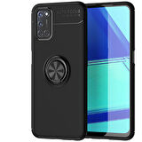 Oppo Reno A72  Kılıf Yüzüklü Sağlam Esnek Ringo Silikon Kapak