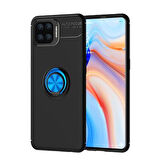 Oppo Reno A73  Kılıf Yüzüklü Sağlam Esnek Ringo Silikon Kapak
