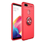 Oppo AX7  Kılıf Yüzüklü Sağlam Esnek Ringo Silikon Kapak