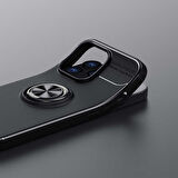 Oppo AX7  Kılıf Yüzüklü Sağlam Esnek Ringo Silikon Kapak