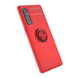 Oppo Reno 3 Pro 5G  Kılıf Yüzüklü Sağlam Esnek Ringo Silikon Kapak