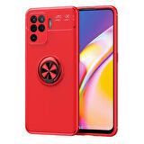 Oppo Reno 5 Lite  Kılıf Yüzüklü Sağlam Esnek Ringo Silikon Kapak