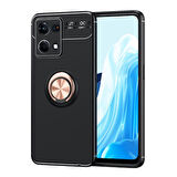 Oppo Reno 7 4G  Kılıf Yüzüklü Sağlam Esnek Ringo Silikon Kapak