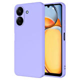 Poco C65 Kılıf İçi Telefonu Çizmeyen Kadife Kaplı Dışı Soft Yapılı Esnek Lansman Kapak RYC/Mara