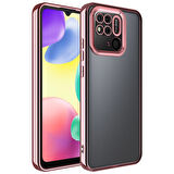 Redmi 10C Kılıf Kenarları Lazer Renkli ve Logo Detaylı Şık Esnek Premium Silikon Kapak RYC/Omega