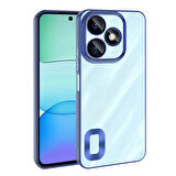 Redmi 13 4G Kılıf Kenarları Lazer Renkli ve Logo Detaylı Şık Esnek Premium Silikon Kapak RYC/Omega