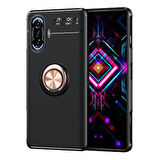 Redmi K40 Gaming  Kılıf Yüzüklü Sağlam Esnek Ringo Silikon Kapak
