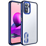 Redmi Note 10S Kılıf Logo Detaylı ve Parlak NLight Premium Silikon Kapak