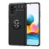 Redmi Note 10  Kılıf Yüzüklü Sağlam Esnek Ringo Silikon Kapak