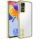 Redmi Note 11 Pro 5G Kılıf Logo Detaylı ve Parlak NLight Premium Silikon Kapak