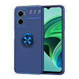 Redmi Note 11E Kılıf Yüzüğü Stant ve Araç Tutucu Olabilen Şık Esnek Premium Silikon Kapak RYC/Ravel