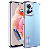 Redmi Note 12 4G Kılıf Logo Detaylı ve Parlak NLight Premium Silikon Kapak