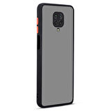 Redmi Note 9 Pro Kılıf Kenarları Renkli Sert Yapılı Şık Silikon Kapak RYC/Hux
