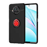 Xiaomi Mi 10T Lite 5G Kılıf Yüzüğü Stant ve Araç Tutucu Olabilen Şık Esnek Premium Silikon Kapak RYC/Ravel