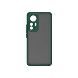 Xiaomi Mi 12T Kılıf Kenarları Renkli Sert Yapılı Şık Silikon Kapak RYC/Hux