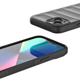 İphone 13 Kılıf Rahat Tutulabilir Yapılı İçi Kadife Kaplamalı Etnik Premium TPU Silikon Kapak