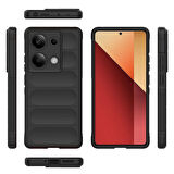 Xiaomi 14T Kılıf İçi Kadife Dolgulu Dalga Tutma Haznelli Premium TPU Silikon Kapak RYC/Etnik