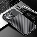 Samsung Galaxy A01 Kılıf Karbon Desenli Şık Negro Premium Silikon Kapak