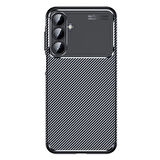 Samsung Galaxy A16 Kılıf Karbon Desenli Şık Tamia Premium Silikon Kapak