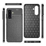 Samsung Galaxy A17 Kılıf Karbon Desenli Şık Tamia Premium Silikon Kapak