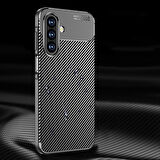 Samsung Galaxy A17 Kılıf Karbon Desenli Şık Tamia Premium Silikon Kapak