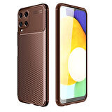 Samsung Galaxy A22 4G Kılıf Karbon Desenli Şık Tamia Premium Silikon Kapak